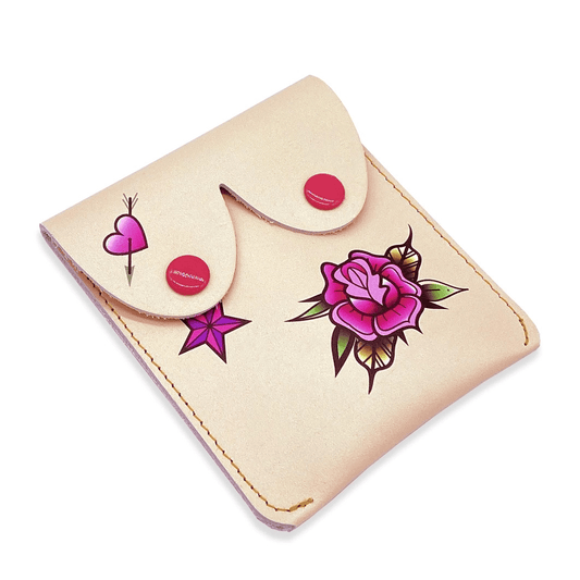 BettyliciousUK Accessories Tattooed Leather Boob Pouches: Fun Feminist Coin Purses by Alkemest