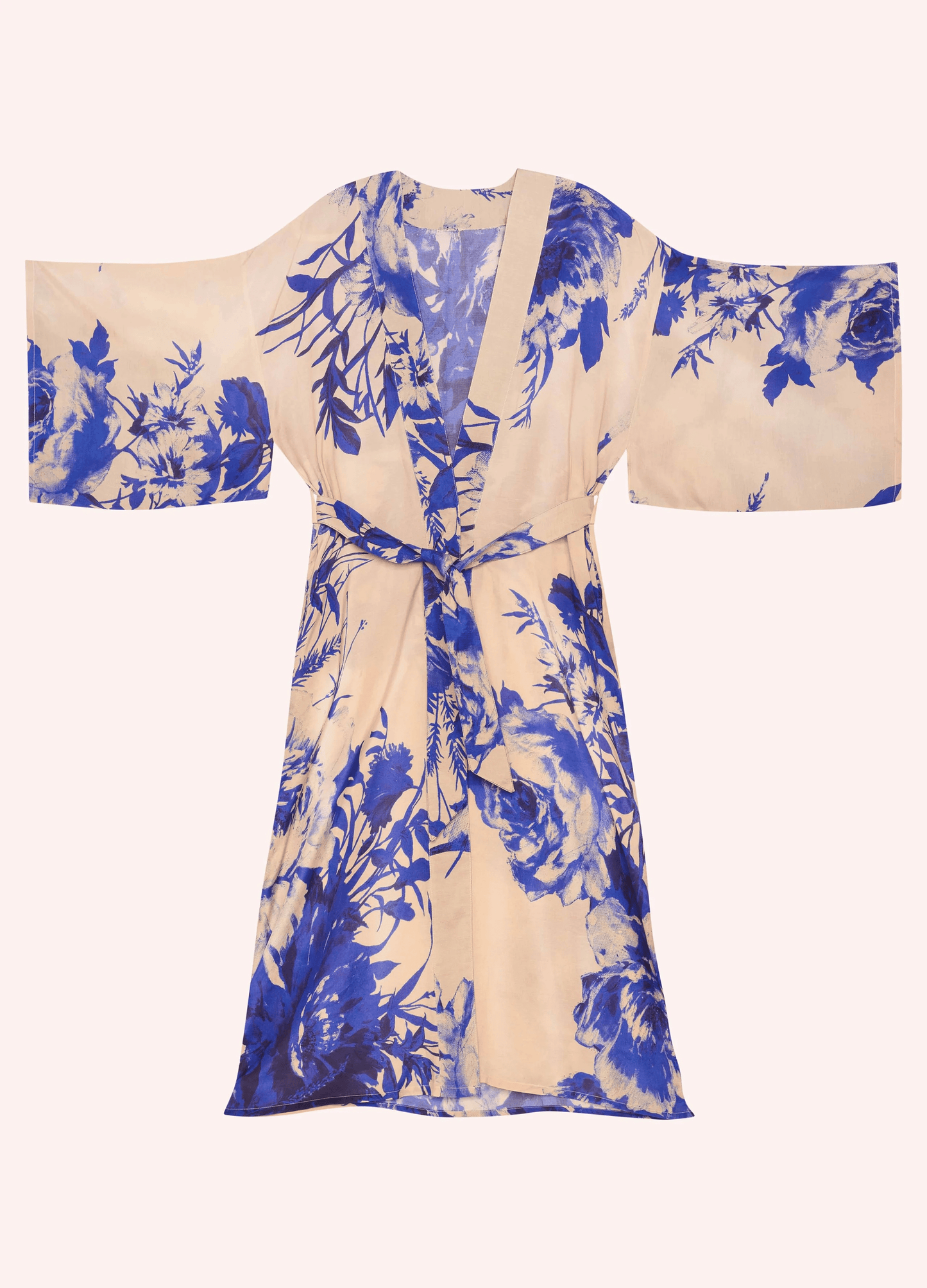 BettyliciousUK Clothing Kimono Gown - China Blue Blooms